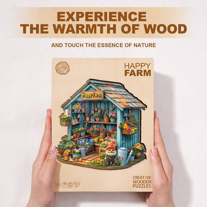 Happy Farm Holz-Puzzlespiel
