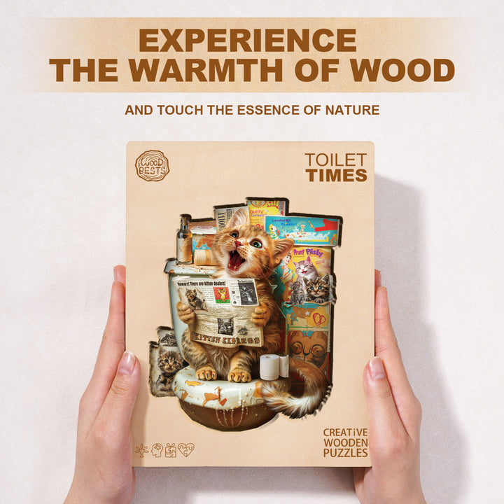 Toilet Times Wooden Jigsaw Puzzle