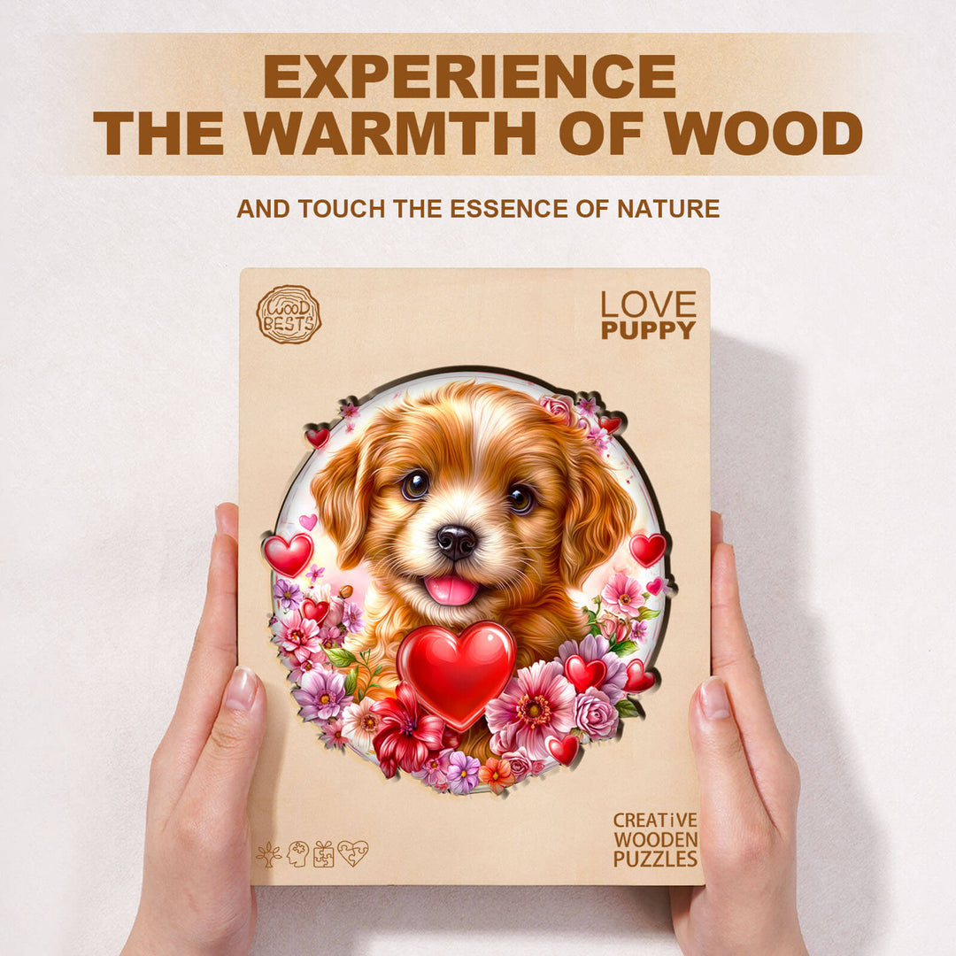 Love Puppy Holz-Puzzle