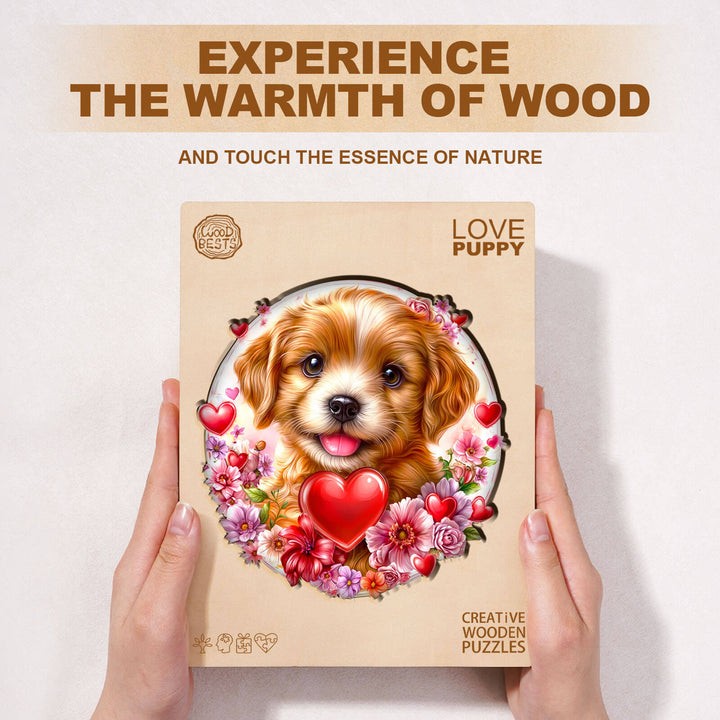 Love Puppy Holz-Puzzle
