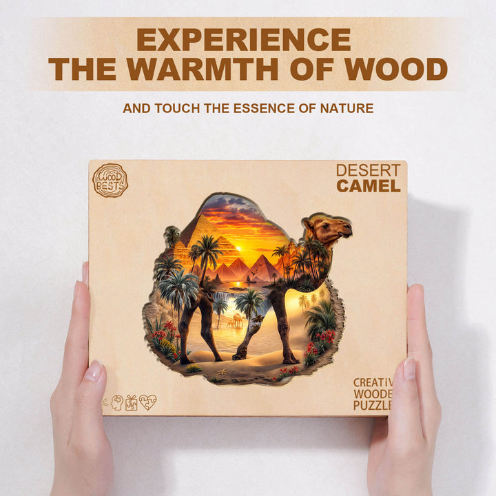 Desert Camel Wooden Jigsaw Puzzle