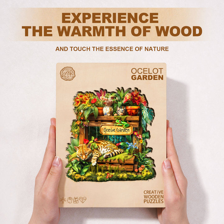 Ocelot Garden Wooden Jigsaw Puzzle