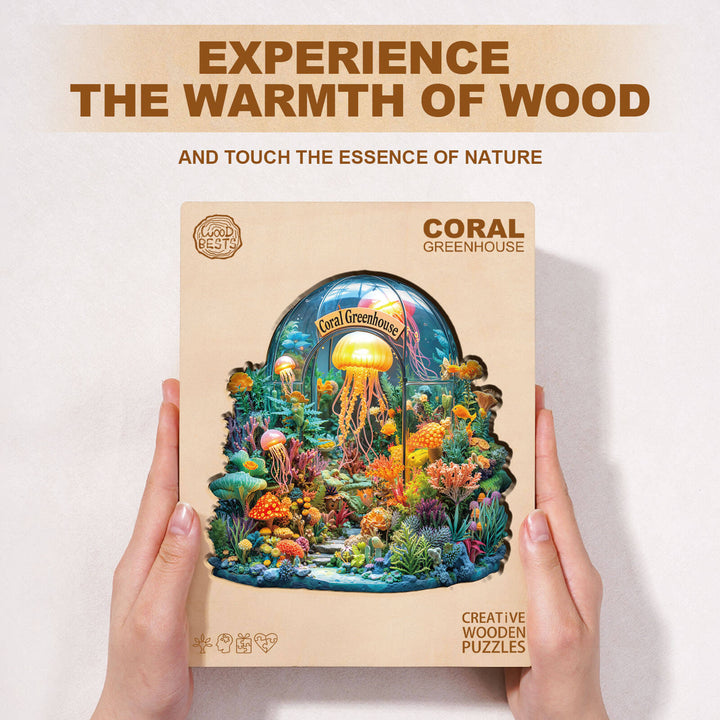 Coral greenhouse Wooden Jigsaw Puzzle