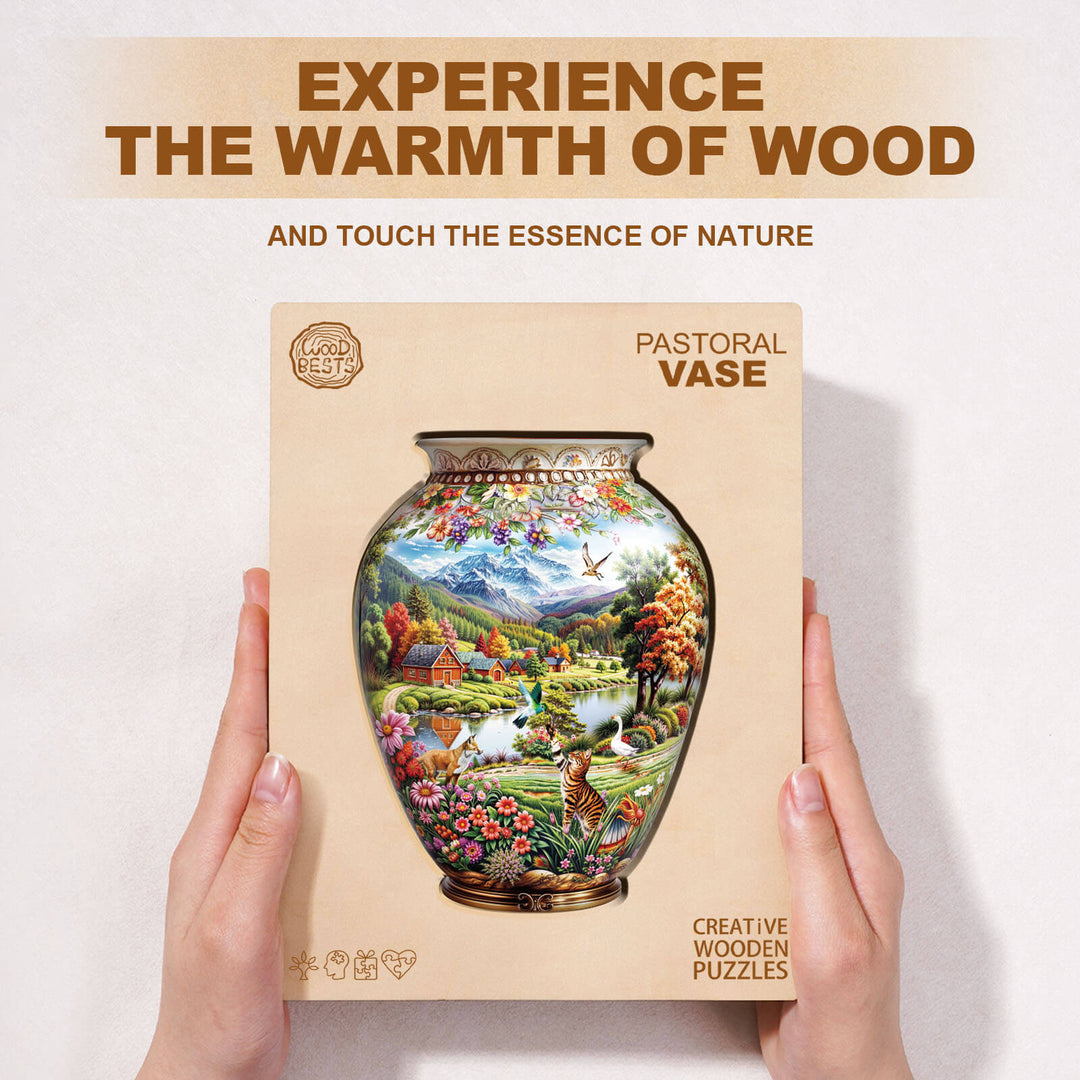 Pastoral vase Wooden Jigsaw Puzzle