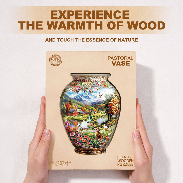 Pastoral vase Wooden Jigsaw Puzzle