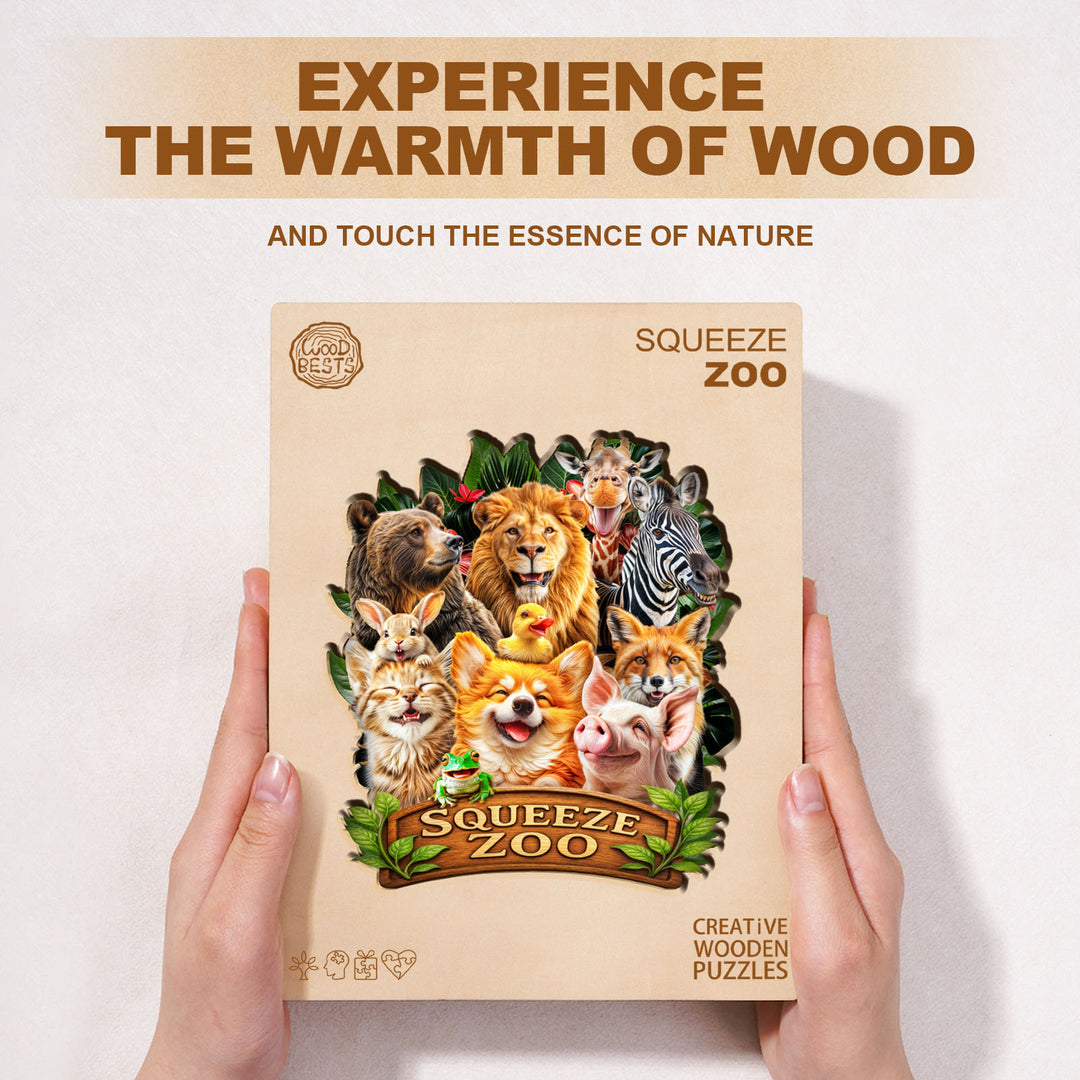 Squeeze Zoo Wooden Jigsaw Puzzle
