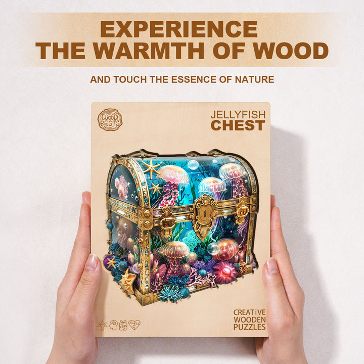 Jellyfish Chest Wooden Jigsaw Puzzle