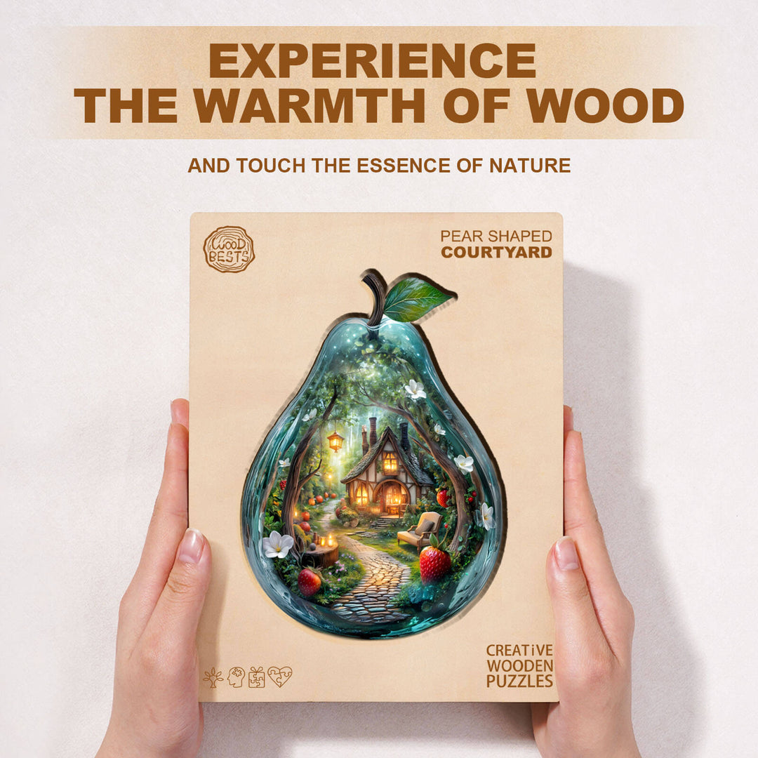 Birnenförmiges Innenhof-Holzpuzzle