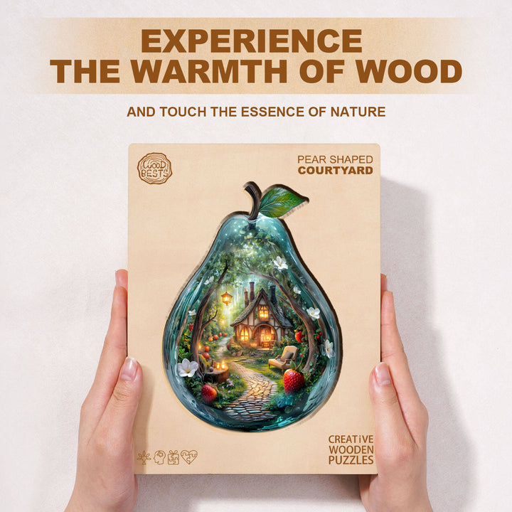 Birnenförmiges Innenhof-Holzpuzzle
