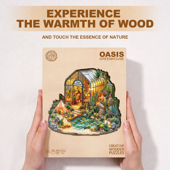 Oasis Greenhouse Wooden Jigsaw Puzzle