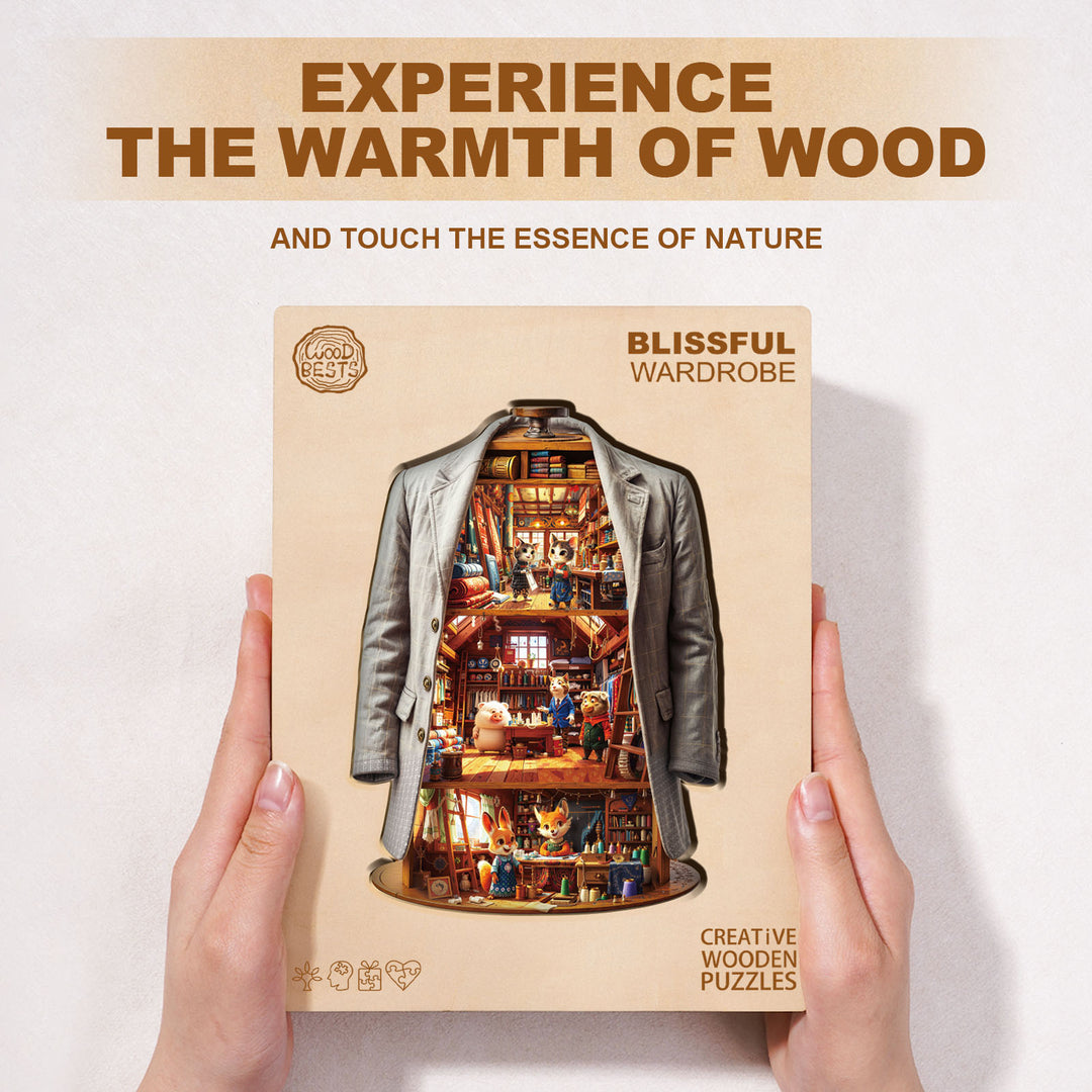 Blissful Wardrobe Wooden Jigsaw Puzzle