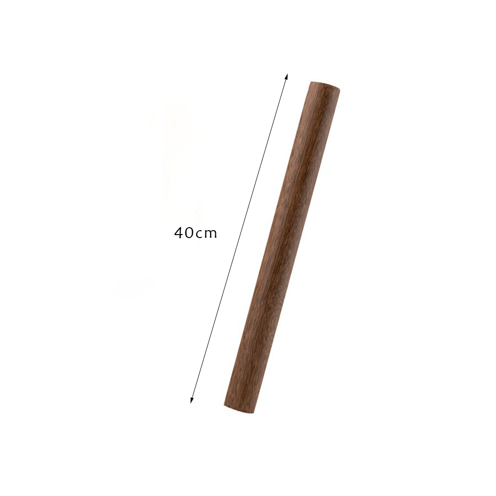 No paint and no wax 40cm rolling pin made from natural chicken wing wood, ideal for pastry and dough preparation.
