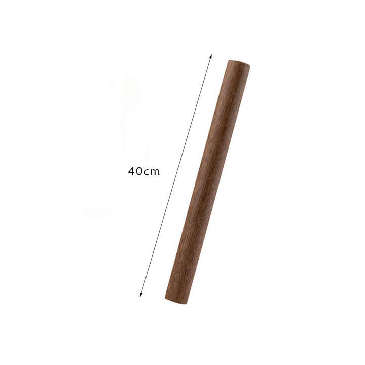 No paint and no wax 40cm rolling pin made from natural chicken wing wood, ideal for pastry and dough preparation.