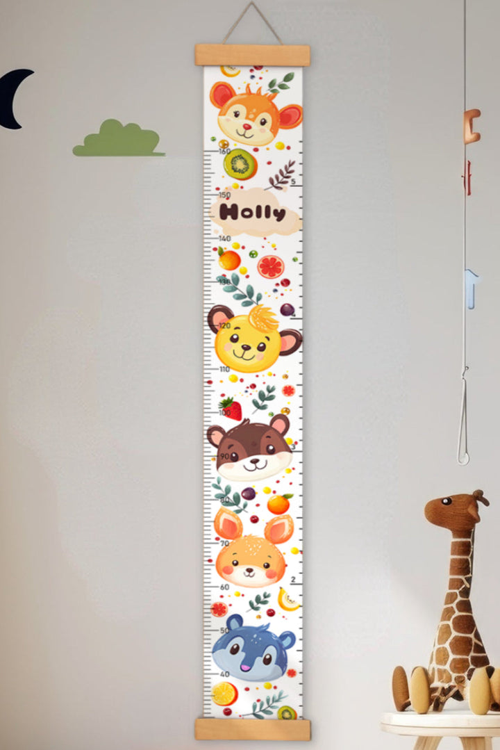 Règle de hauteur personnalisée mignonne en toile suspendue
