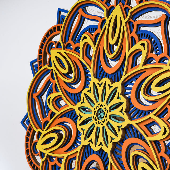 Wooden Mandala Atmosphere Light-Vibrant Spiral