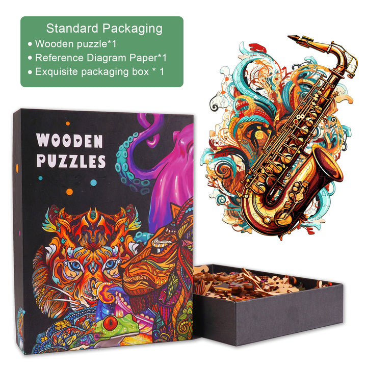 The Melodious Saxophone Wooden Jigsaw Puzzle