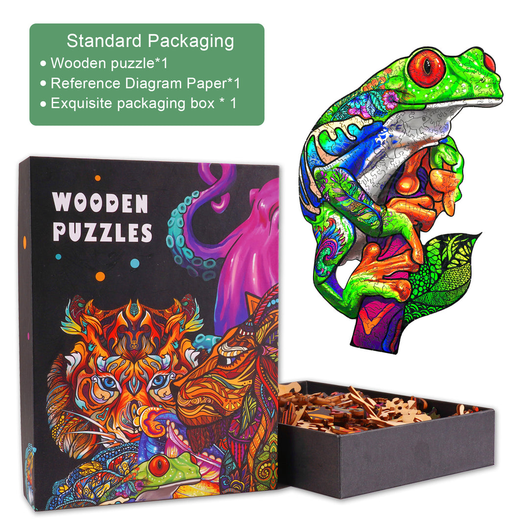 Tree Frog Wooden Jigsaw Puzzle