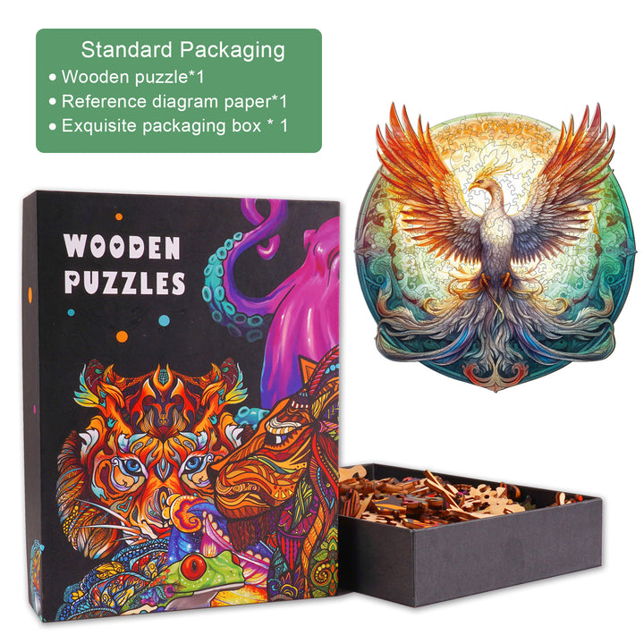 Mysterious Phoenix Wooden Jigsaw Puzzle