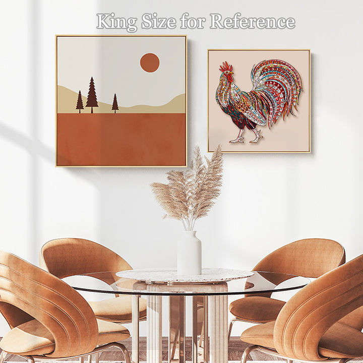 Strong Rooster Wooden Jigsaw Puzzle