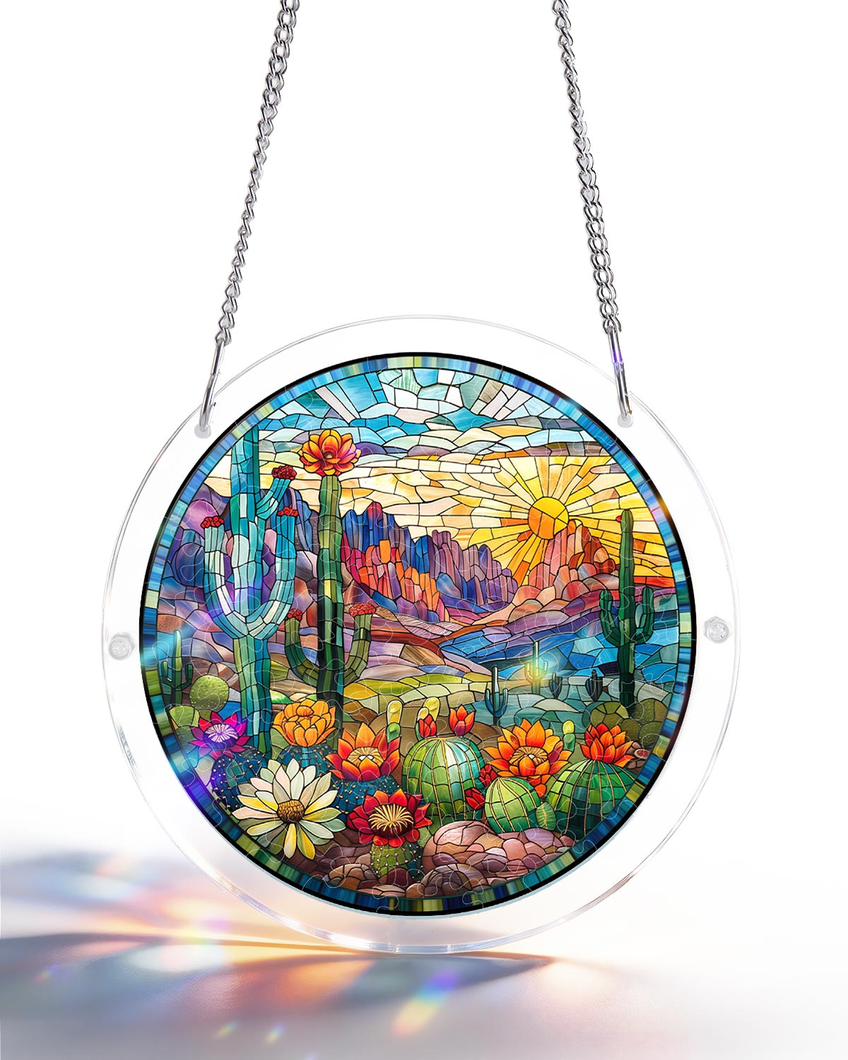 WOODBESTS | Acrylic Jigsaw Puzzle Suncatcher - Wilderness Bloom