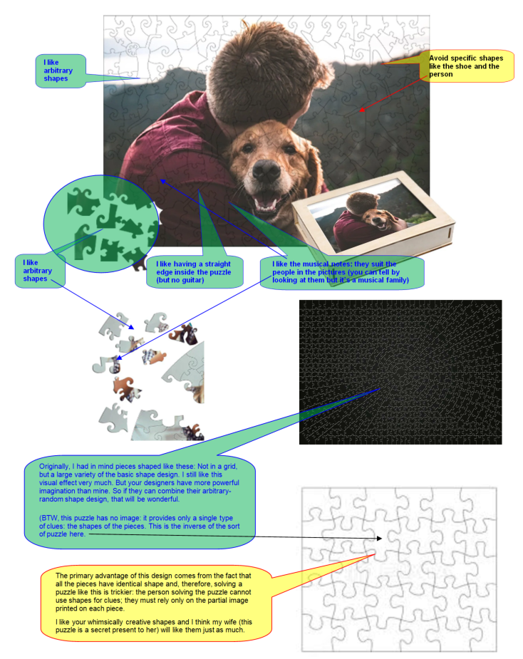 Pay the difference - Double-sided custom puzzle