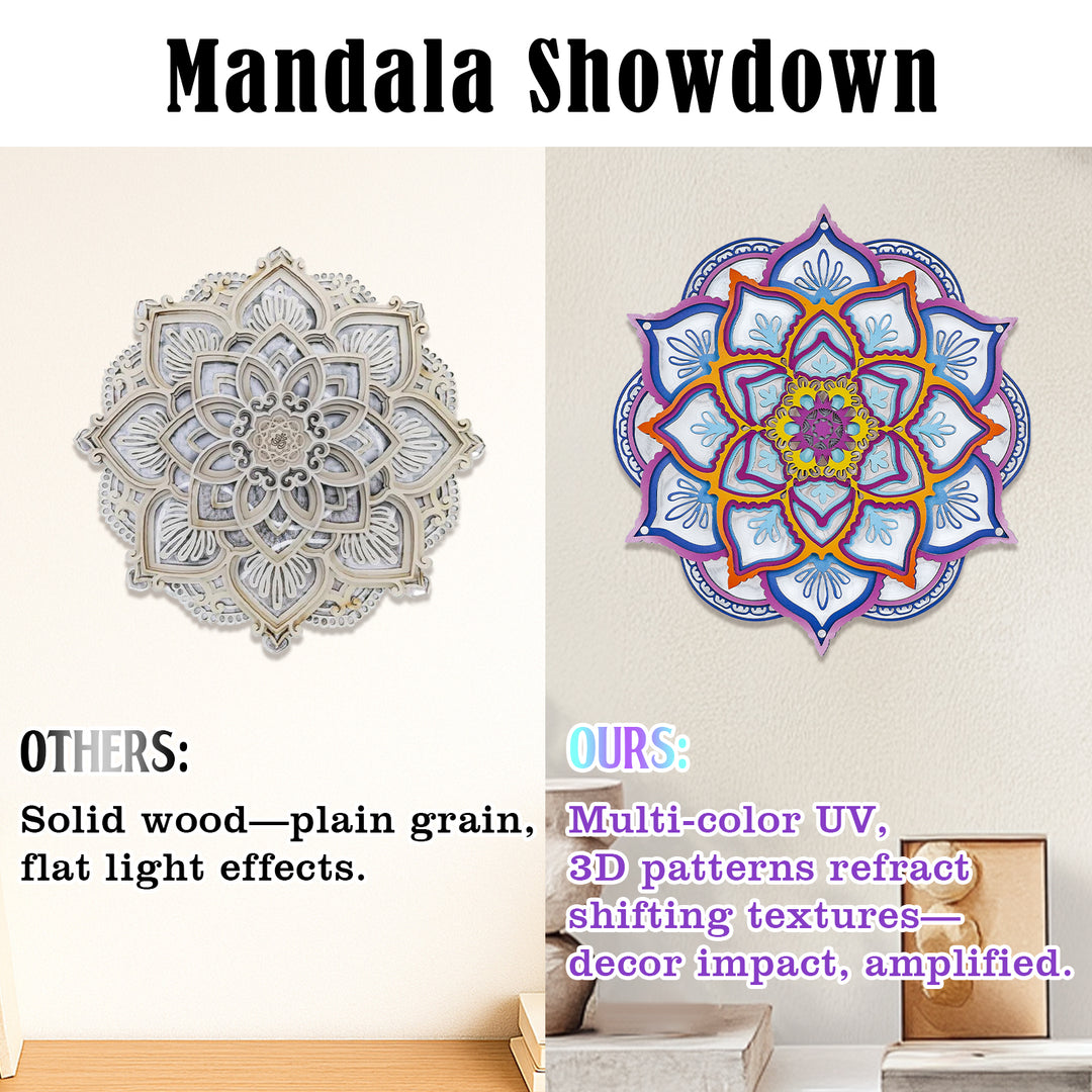 Wooden Mandala Atmosphere Light-Eternal Harmony