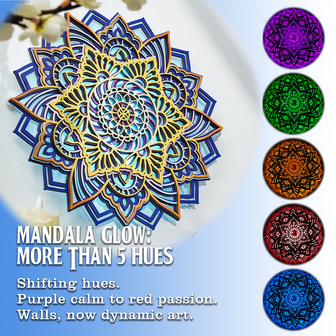 Wooden Mandala Atmosphere Light-Celestial Mandala