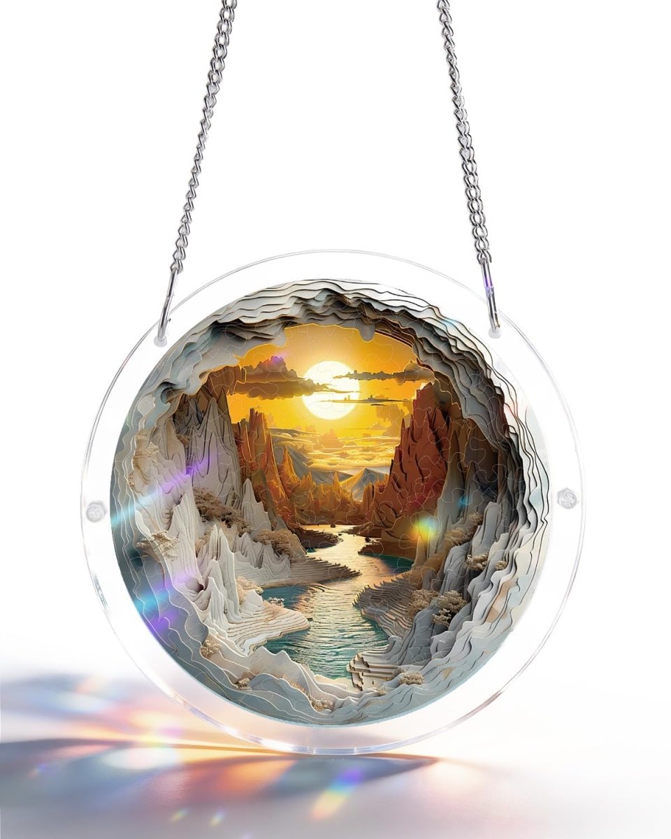 趣味 UVERworld #CONTACT WOODBESTS | Acrylic Jigsaw Puzzle Suncatcher - Dawn Blossom Sea