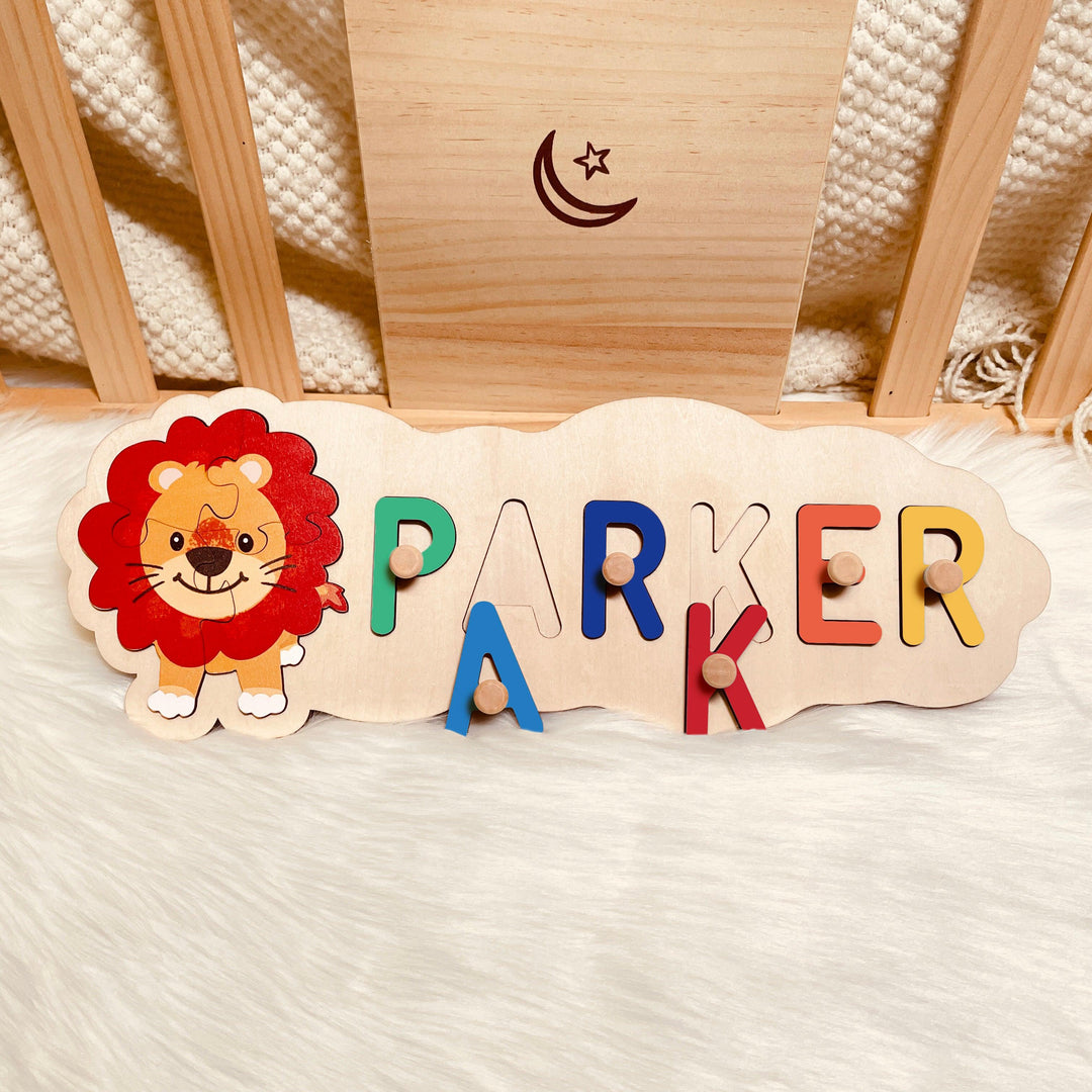 Personalized Baby Name Puzzle And Animal Puzzle