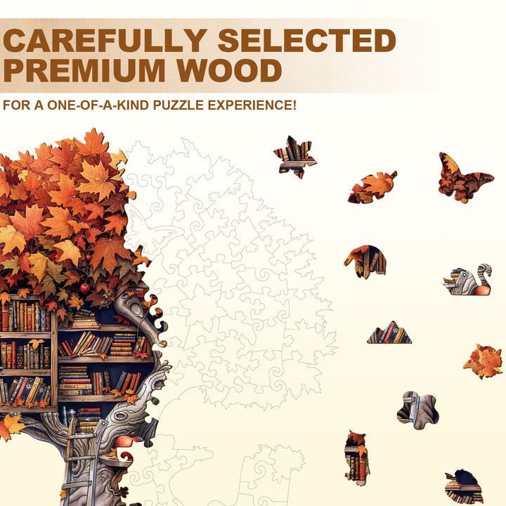 Tree Library  Wooden Jigsaw Puzzle