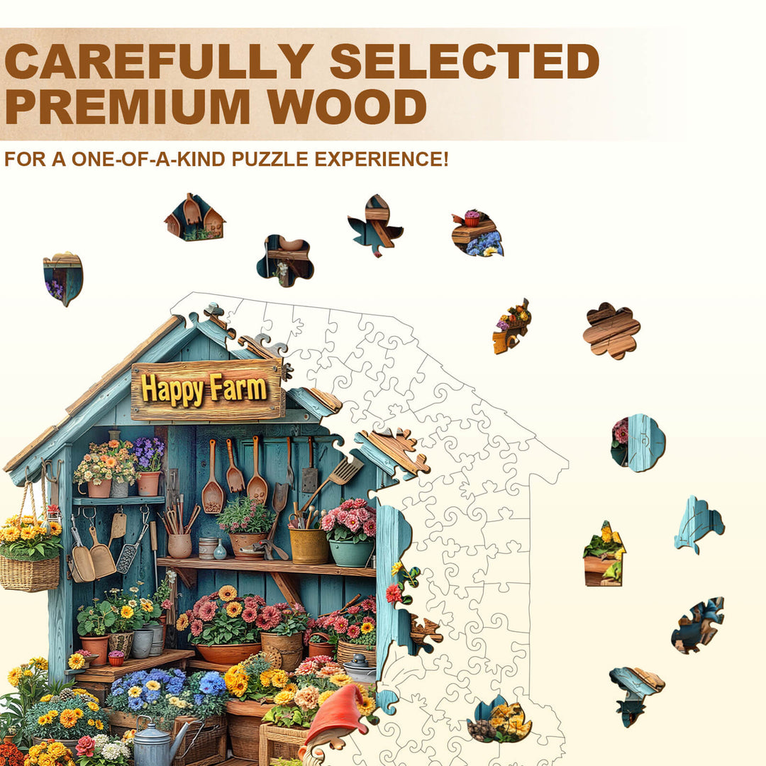 Happy Farm Holz-Puzzlespiel