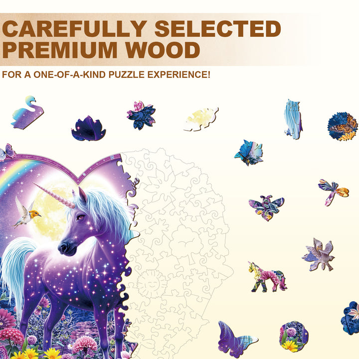 Moonlight Mirage Wooden Jigsaw Puzzle