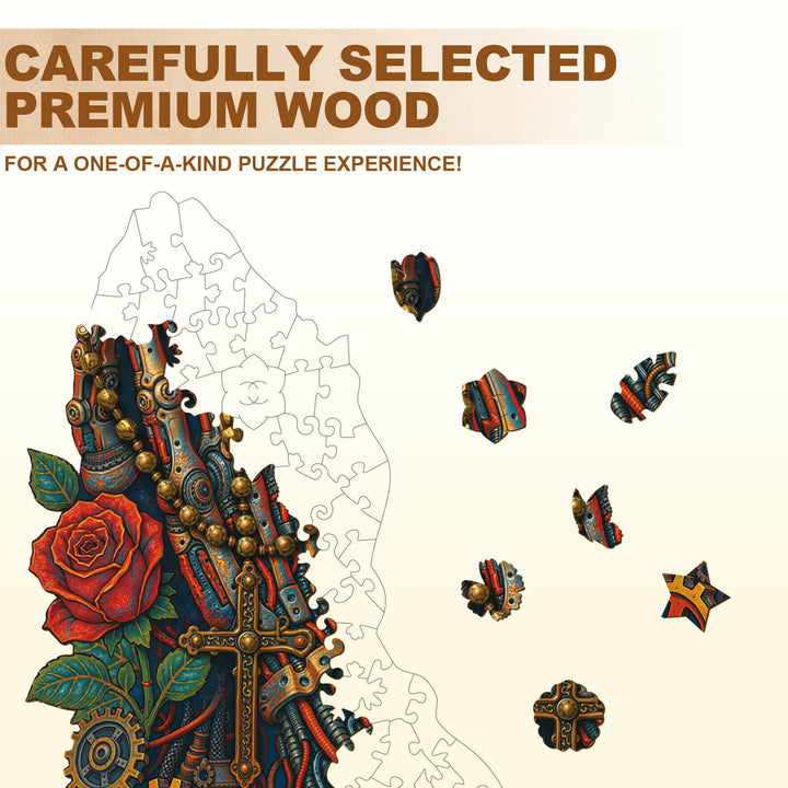 The Praying Hand-2 Wooden Jigsaw Puzzle