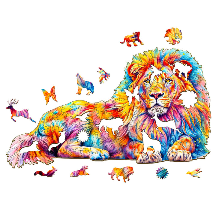 Lion Wooden Jigsaw Puzzle