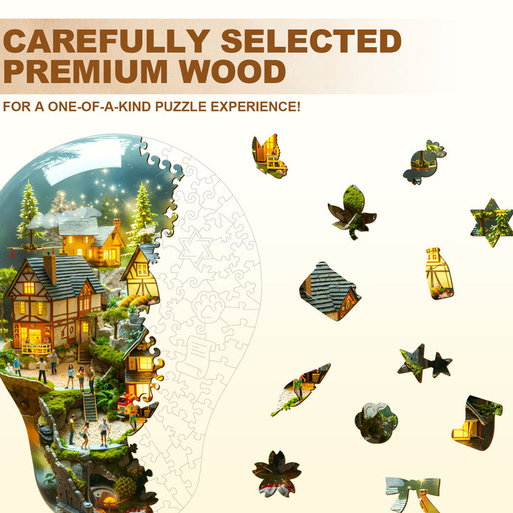 Light Town Wooden Jigsaw Puzzle