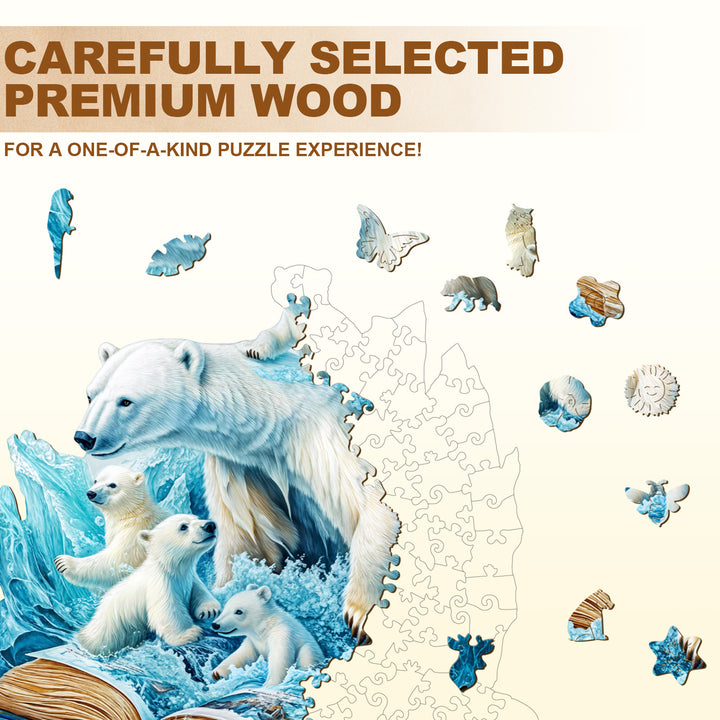 Polar Bears Story Wooden Jigsaw Puzzle