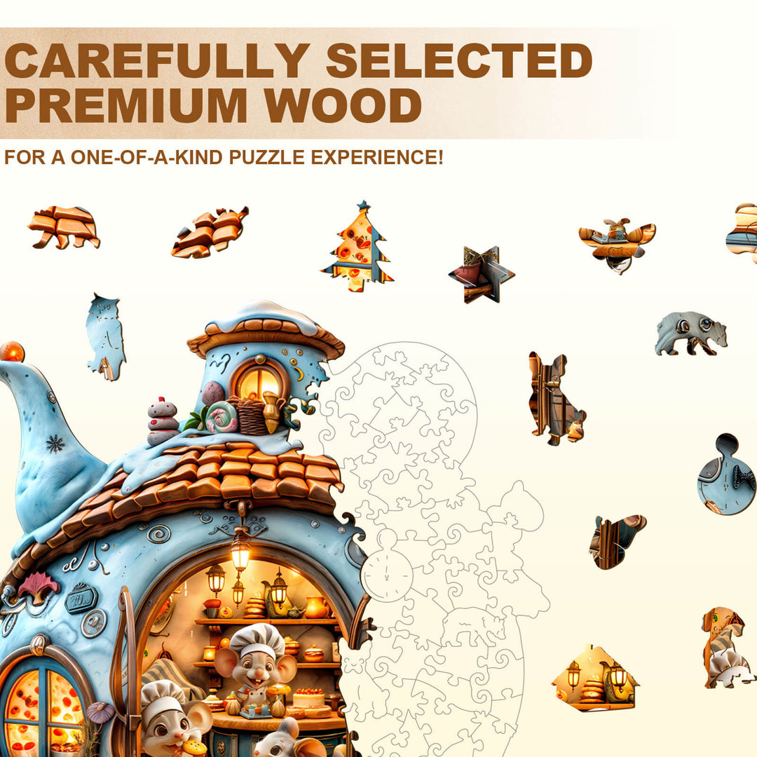 Mouse's Shop Wooden Jigsaw Puzzle