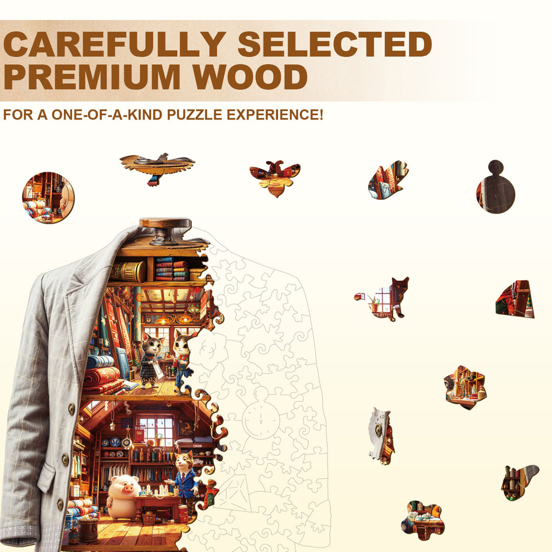 Blissful Wardrobe Wooden Jigsaw Puzzle