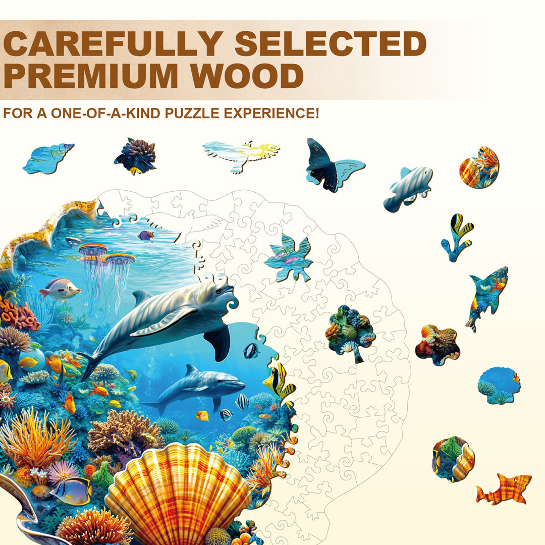 Underwater World - Shells Wooden Jigsaw Puzzle