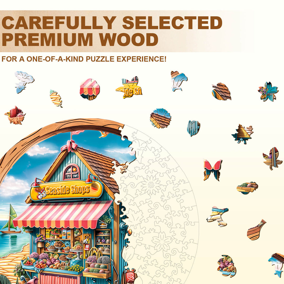 Seaside Shop Holz-Puzzlespiel