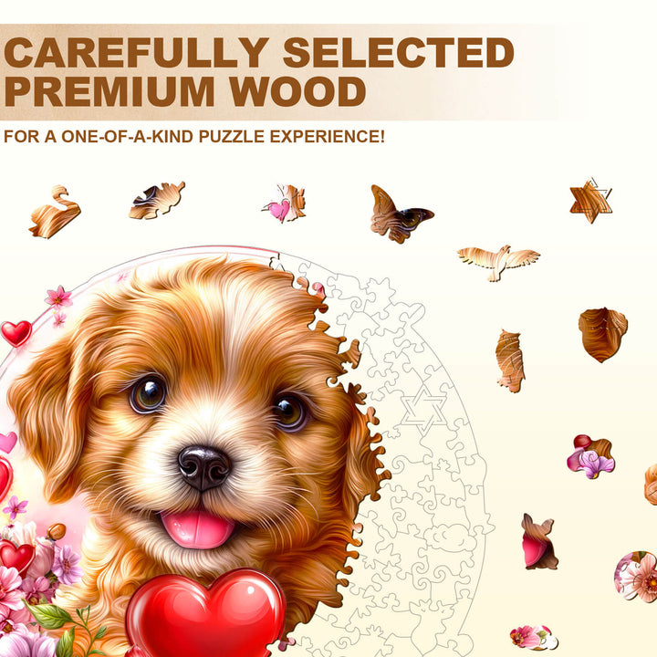 Love Puppy Holz-Puzzle