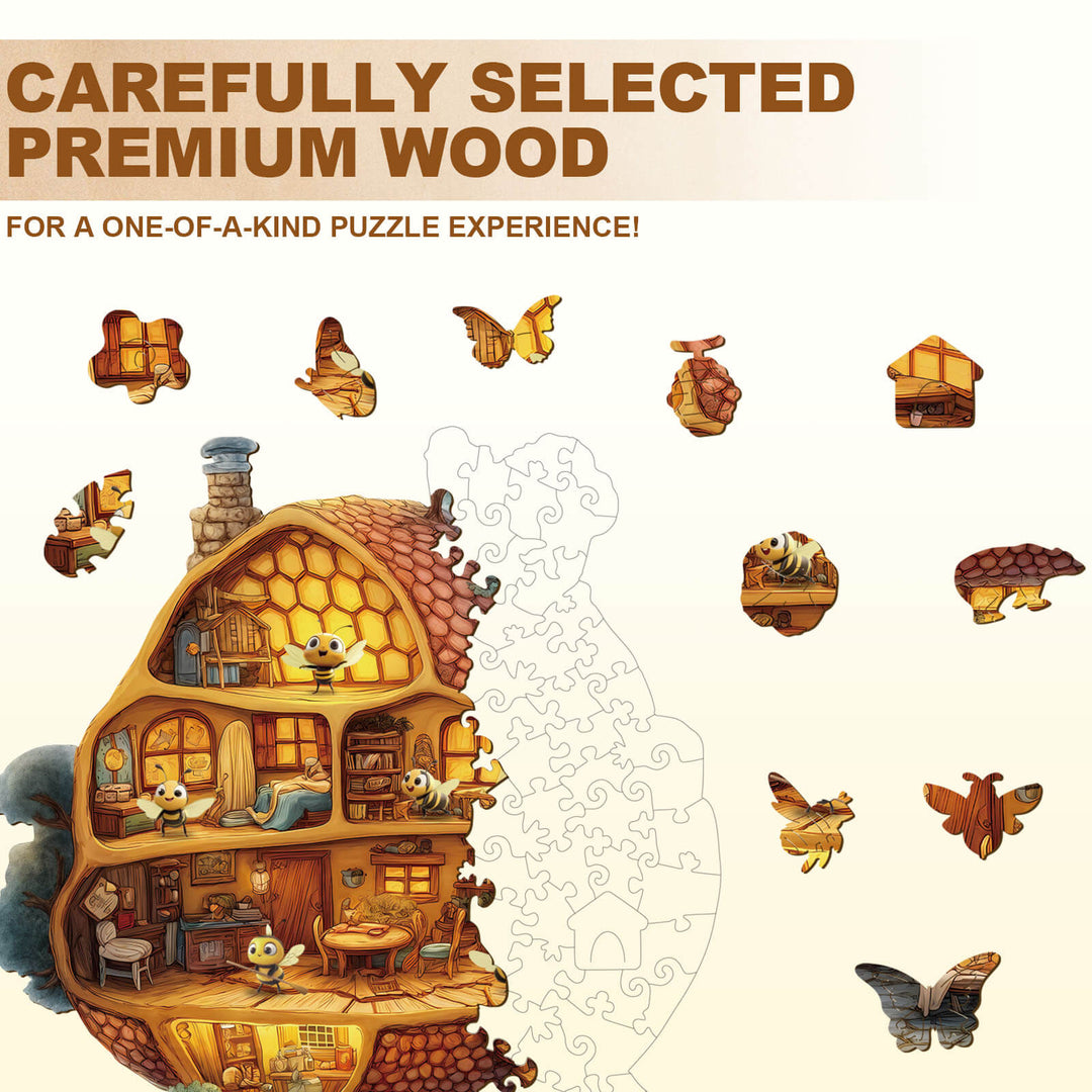Puzzle en bois Bee Hut