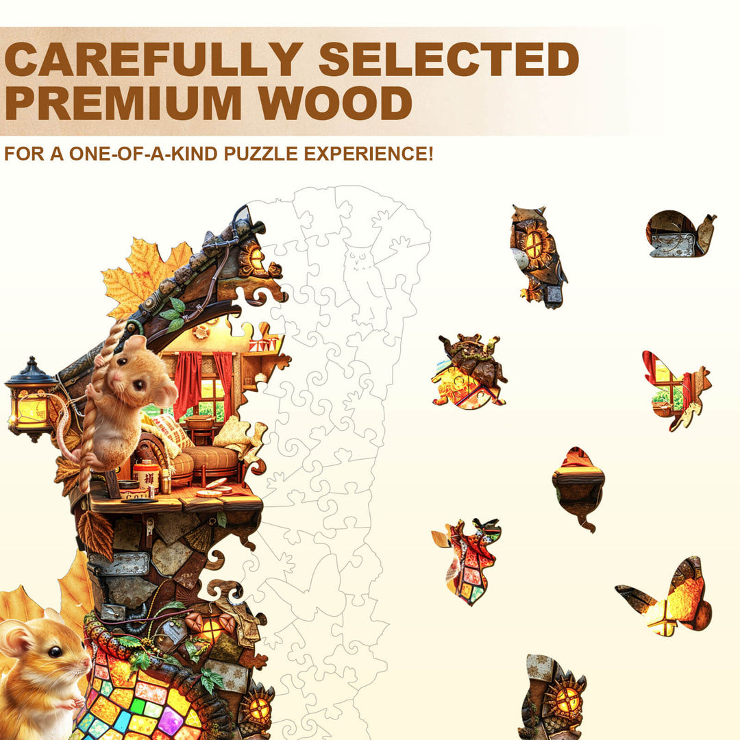 boot hut Wooden Jigsaw Puzzle