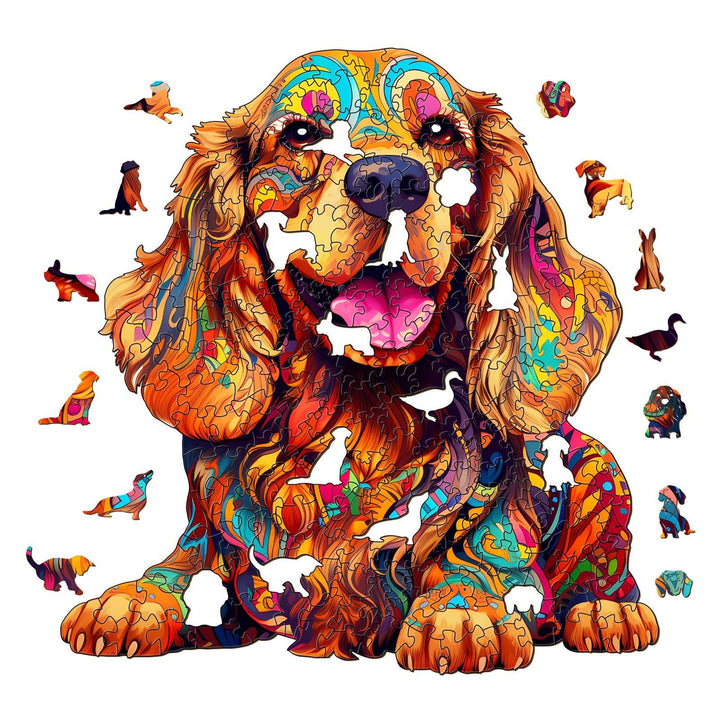Cocker Spaniel-1 Wooden Jigsaw Puzzle