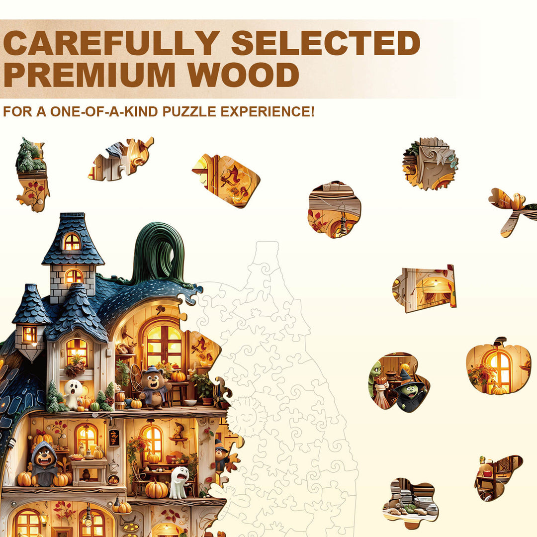 Bear's House - Pumpkin Wooden Jigsaw Puzzle
