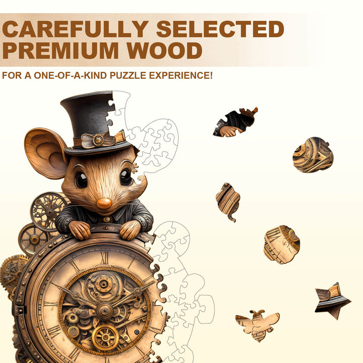 Mechanical mouse Wooden Jigsaw Puzzle