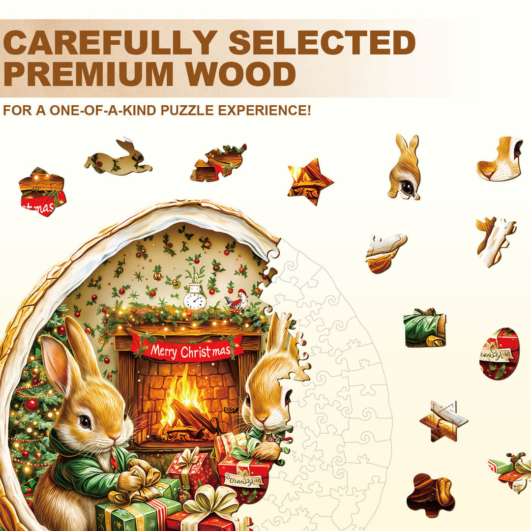 Rabbit House Wooden Jigsaw Puzzle