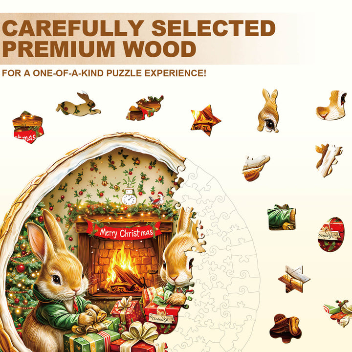 Rabbit House Wooden Jigsaw Puzzle