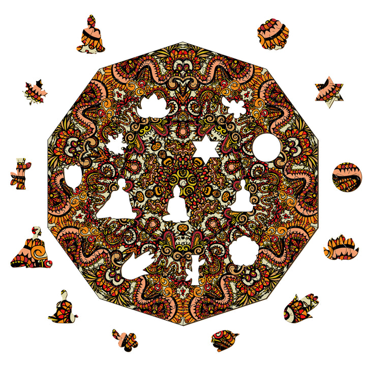 Doodle art design 'Dragonsphere' by Lori Anne McKague featuring intricate patterns and vibrant colors.
