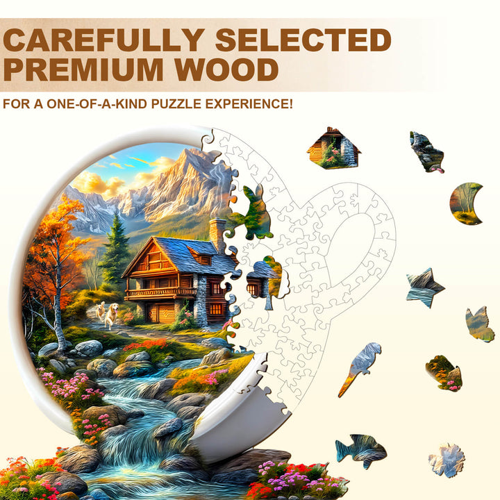Cup of Serenity Wooden Jigsaw Puzzle